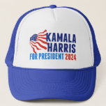 Kamala Harris für die Präsidentschaftswahl 2024 Truckerkappe<br><div class="desc">Kamala Harris für die Präsidentschaftswahl 2024,  die mit schwindender amerikanischer Flagge. Cute rote,  weiße und blaue Gestaltung für eine patriotische demokratische Wahl bei den Präsidentschaftswahlen.</div>