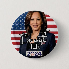 Kamala harris für die Präsidentschaftswahlen 2024 Button