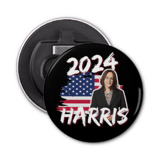 Kamala Harris für die US-Präsidentschaftswahl 2024 Flaschenöffner