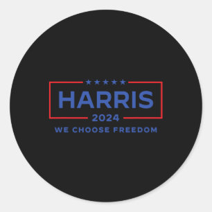 Kamala Harris für die Wahlfreiheit des Präsidenten Runder Aufkleber