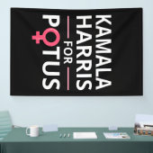 Kamala Harris für POTUS I Banner (Messe)