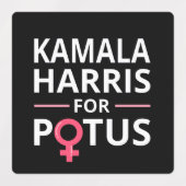 Kamala Harris für POTUS I Etiketten (Design 2)