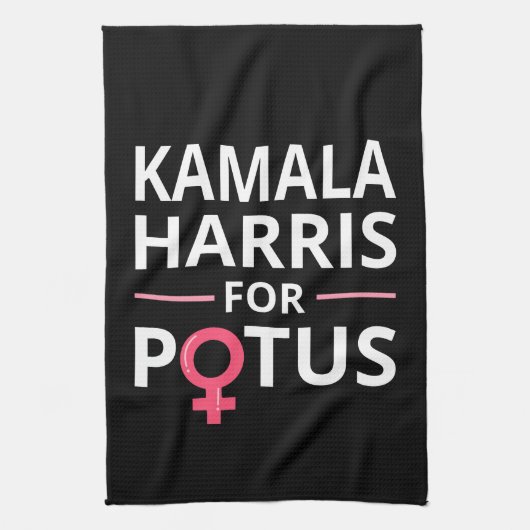 Kamala Harris für POTUS I Geschirrtuch (Vertikal)