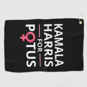 Kamala Harris für POTUS I Golfhandtuch (Horizontal)