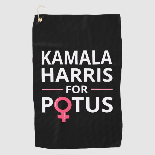 Kamala Harris für POTUS I Golfhandtuch (Vorderseite)