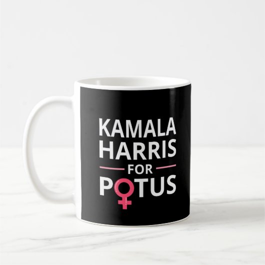 Kamala Harris für POTUS I Kaffeetasse (Links)