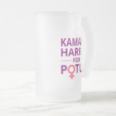Kamala Harris für POTUS I Mattglas Bierglas (VorderseiteRechts)