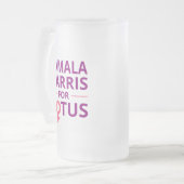 Kamala Harris für POTUS I Mattglas Bierglas (Vorderseite Links)