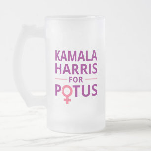 Kamala Harris für POTUS I Mattglas Bierglas