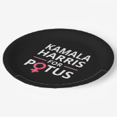 Kamala Harris für POTUS I Pappteller (Schrägansicht)