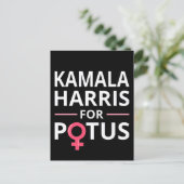 Kamala Harris für POTUS I Postkarte (Stehend Vorderseite)