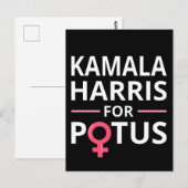 Kamala Harris für POTUS I Postkarte (Vorne/Hinten)