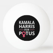 Kamala Harris für POTUS I Tischtennisball (Rückseite)
