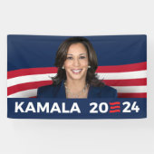 Kamala Harris für Präsident 2024 Banner (Horizontal)