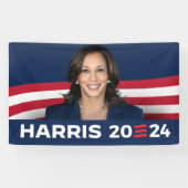 Kamala Harris für Präsident 2024 Banner (Horizontal)