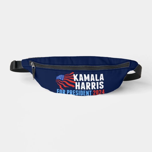 Kamala Harris für Präsident 2024 Blue Bauchtasche (Vorderseite)