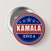 Kamala Harris für Präsident 2024 Button (Vorne & Hinten)