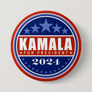 Kamala Harris für Präsident 2024 Button