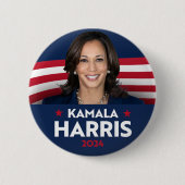 Kamala Harris für Präsident 2024 Button (Vorderseite)
