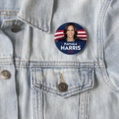 Kamala Harris für Präsident 2024 Button (Beispiel)