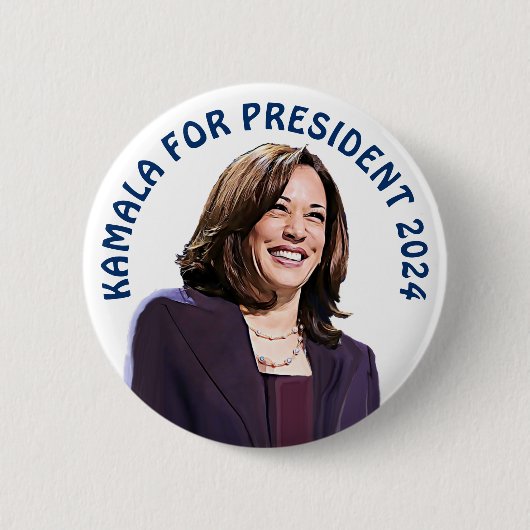 Kamala Harris für Präsident 2024 Button (Vorderseite)