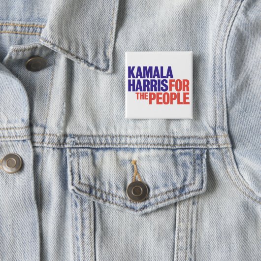 Kamala Harris für Präsident 2024 Button (Beispiel)