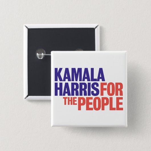 Kamala Harris für Präsident 2024 Button (Vorne & Hinten)
