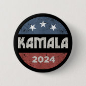 Kamala Harris für Präsident 2024 Button (Vorderseite)