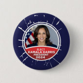 Kamala Harris für Präsident 2024 Button (Vorderseite)