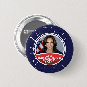 Kamala Harris für Präsident 2024 Button