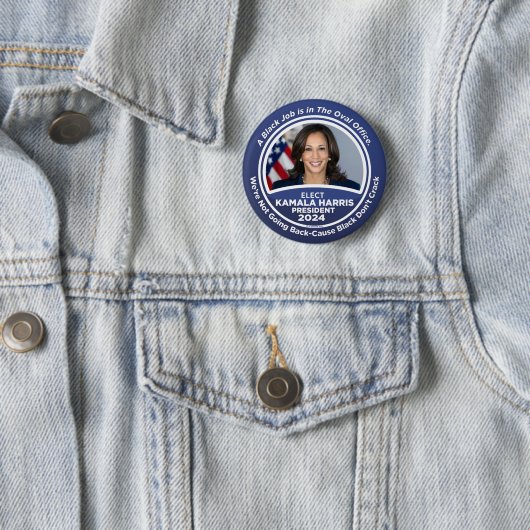 Kamala Harris für Präsident 2024 Button (Beispiel)