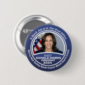 Kamala Harris für Präsident 2024 Button (Vorne & Hinten)