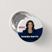 kamala harris für Präsident 2024 Button (Vorne & Hinten)