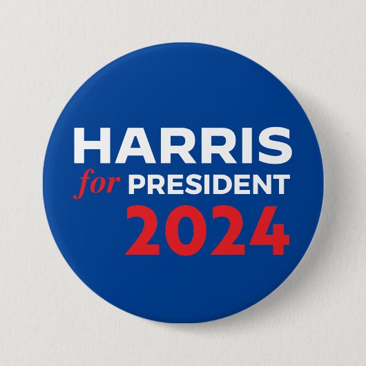 Kamala Harris für Präsident 2024 Button (Vorderseite)