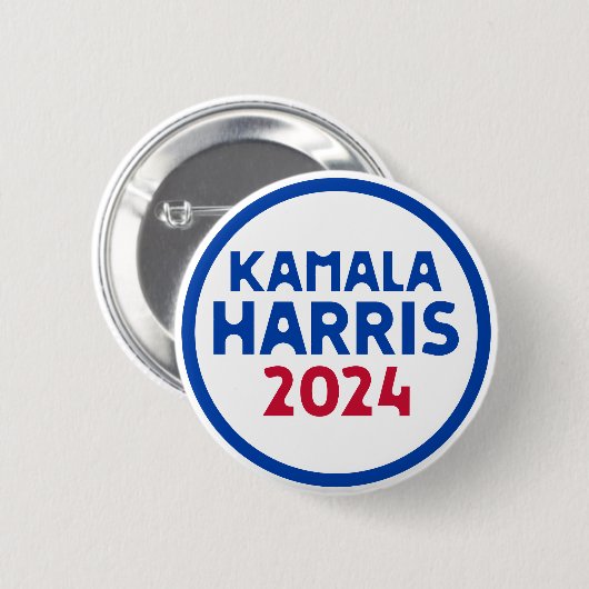 Kamala Harris für Präsident 2024 Button (Vorne & Hinten)