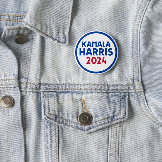 Kamala Harris für Präsident 2024 Button (Beispiel)