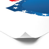 Kamala Harris für Präsident 2024 lustige Anti-Trum Poster (Ecke)