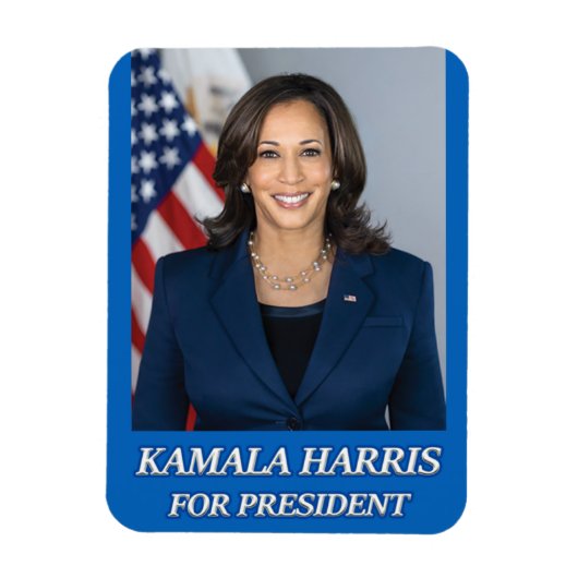 KAMALA HARRIS FÜR PRÄSIDENT 2024 MAGNET (Vertikal)