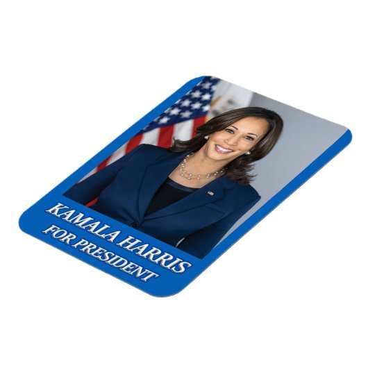 KAMALA HARRIS FÜR PRÄSIDENT 2024 MAGNET (Linke Seite)