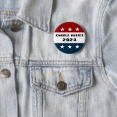 Kamala Harris für Präsident 2024 Pinback Button (Beispiel)