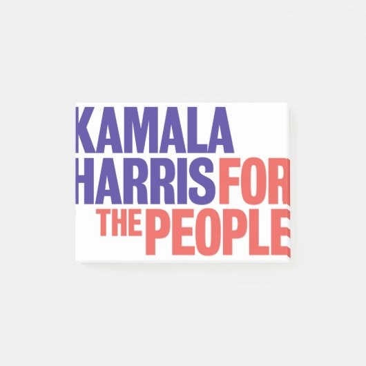 Kamala Harris für Präsident 2024 Post-it Klebezettel (Vorderseite)