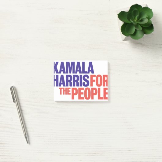 Kamala Harris für Präsident 2024 Post-it Klebezettel (Büro)