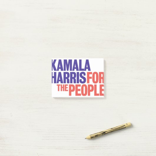 Kamala Harris für Präsident 2024 Post-it Klebezettel (Auf Schreibtisch)