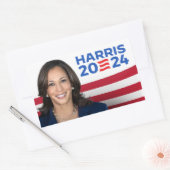 Kamala Harris für Präsident 2024 Rechteckiger Aufkleber (Umschlag)