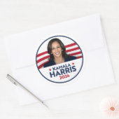 Kamala Harris für Präsident 2024 Runder Aufkleber (Umschlag)