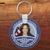 Kamala Harris für Präsident 2024 Schlüsselanhänger (Vorderseite)