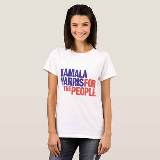Kamala Harris für Präsident 2024 T-Shirt (Vorne ganz)