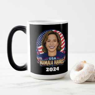kamala harris für Präsident 2024 Verwandlungstasse