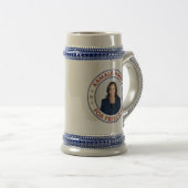 KAMALA HARRIS FÜR PRÄSIDENT BIERGLAS (VorderseiteRechts)