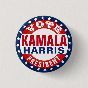 Kamala Harris für Präsident Button